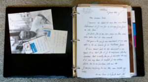 My mother's binder: a collection of photos, letters, postcards, and newspaper clippings